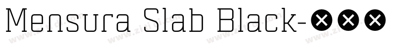 Mensura Slab Black字体转换